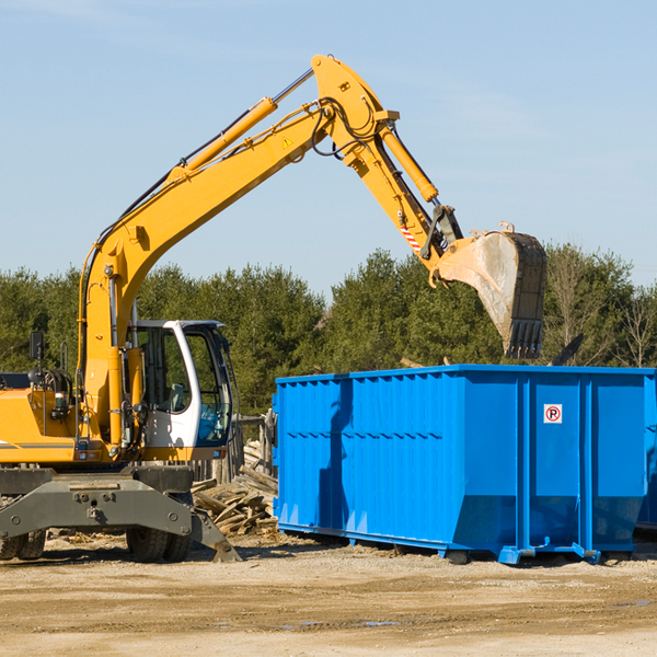 what are the rental fees for a residential dumpster in Mitchell Heights WV